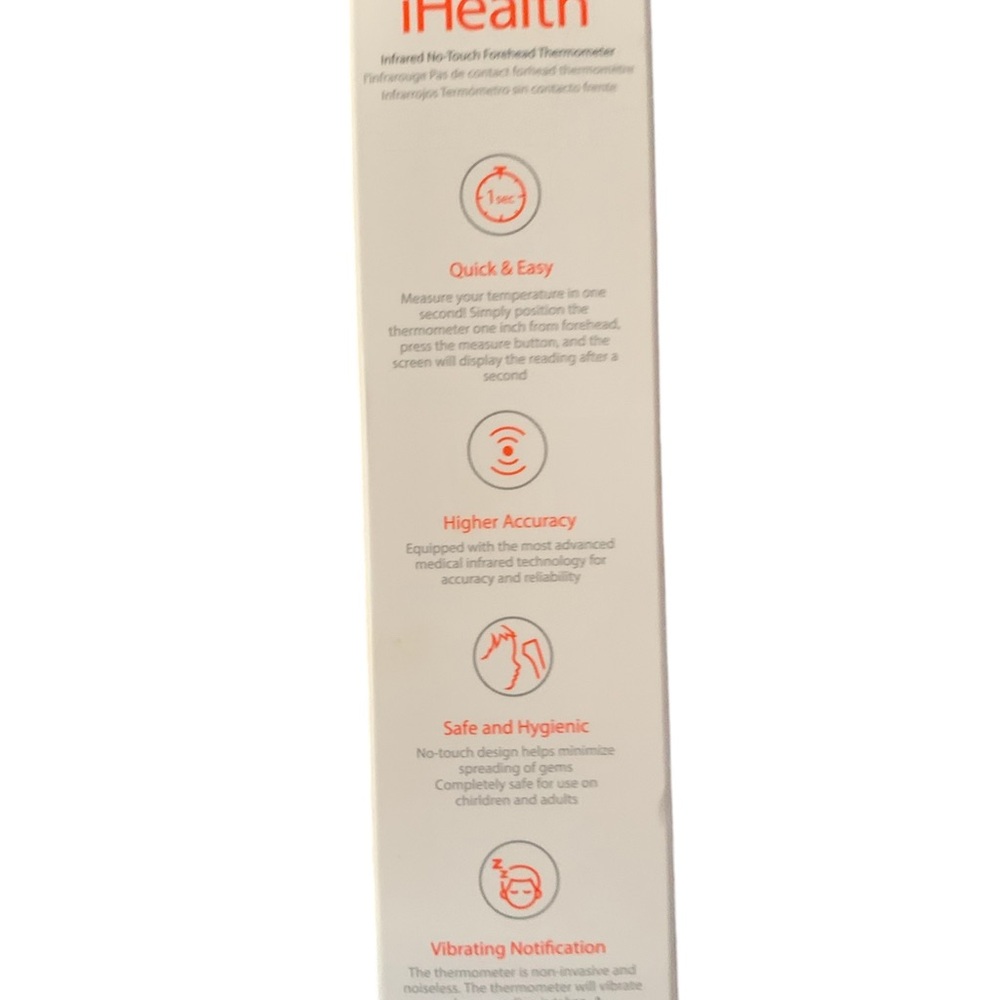 iHealth PT3 Infrared No-Touch Forehead‎ Thermometer - Picture 4 of 4